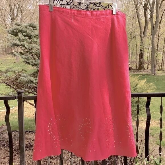 Autograph Pink A-Line Skirt - Picture 6 of 9